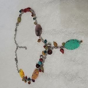 Long Necklace with Stones and Beads